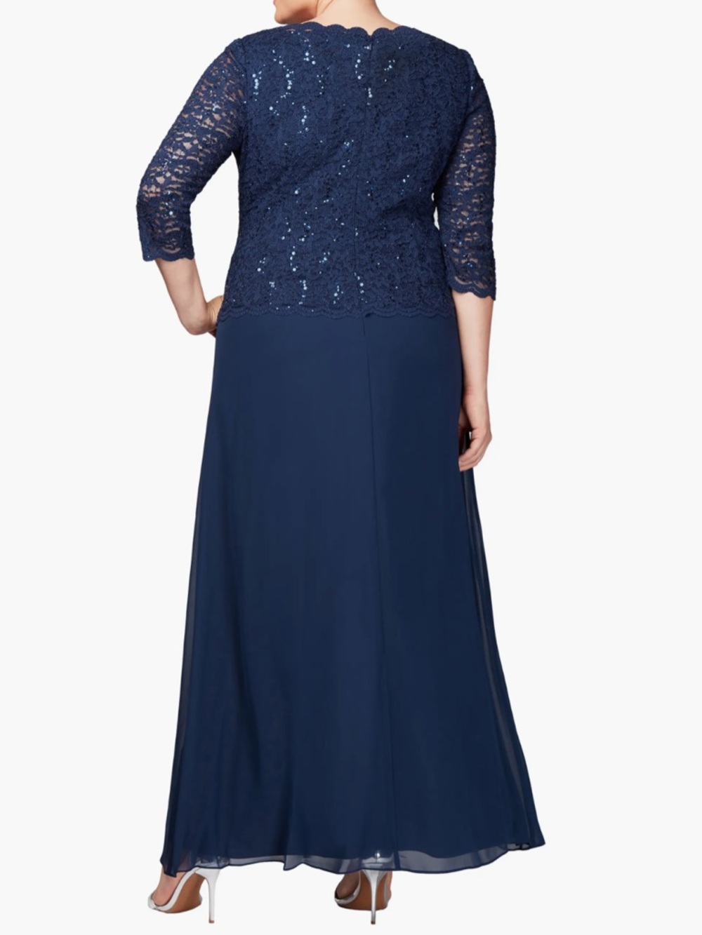 Alex Evenings Mock Two-Piece A-Line Gown NWT Size 24W - Picture 2 of 8
